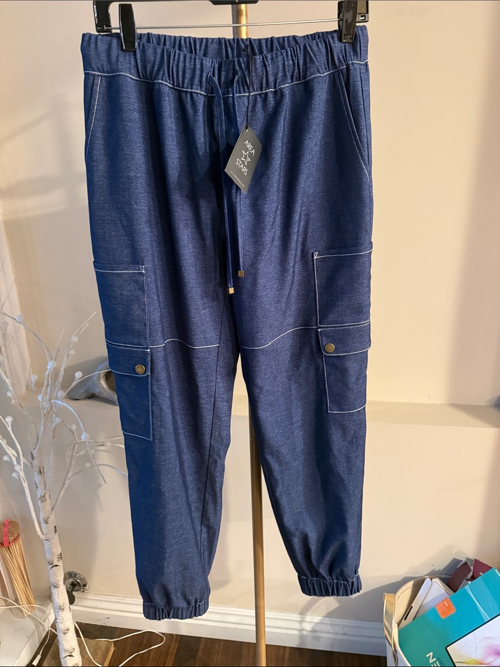 Area stars Navy Cargo Jogger Pants - Unbranded